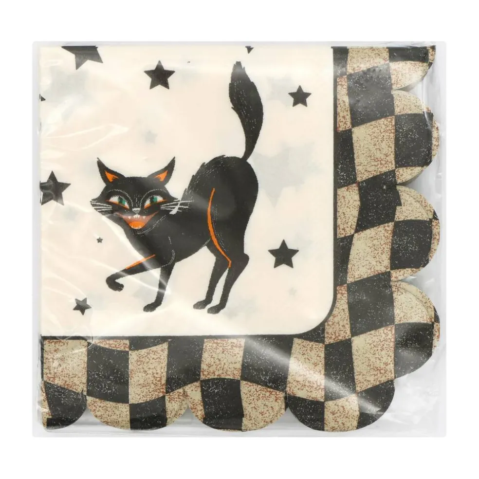 Halloween Black Cat Beverage Napkins, 20ct. by Celebrate It™