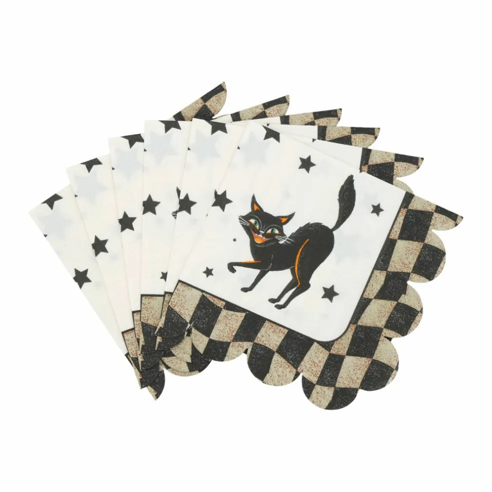 Halloween Black Cat Beverage Napkins, 20ct. by Celebrate It™
