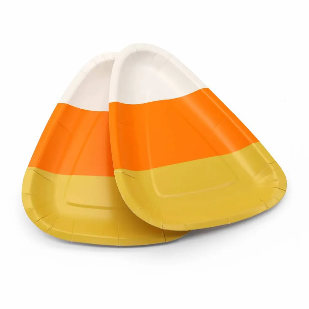 9" Halloween Candy Corn Dinner Plates, 10ct. by Celebrate It™