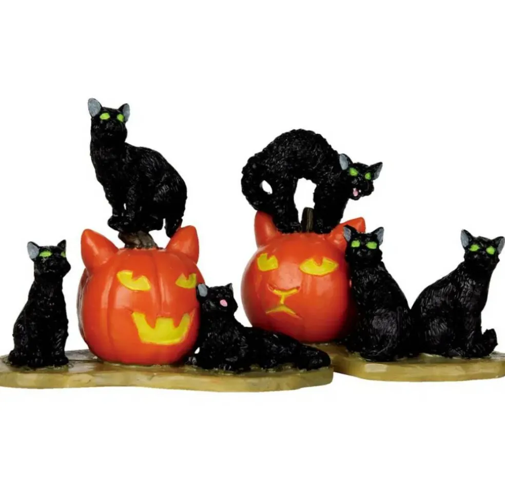 Halloween Cats (Set of 2) - Lemax Spooky Town