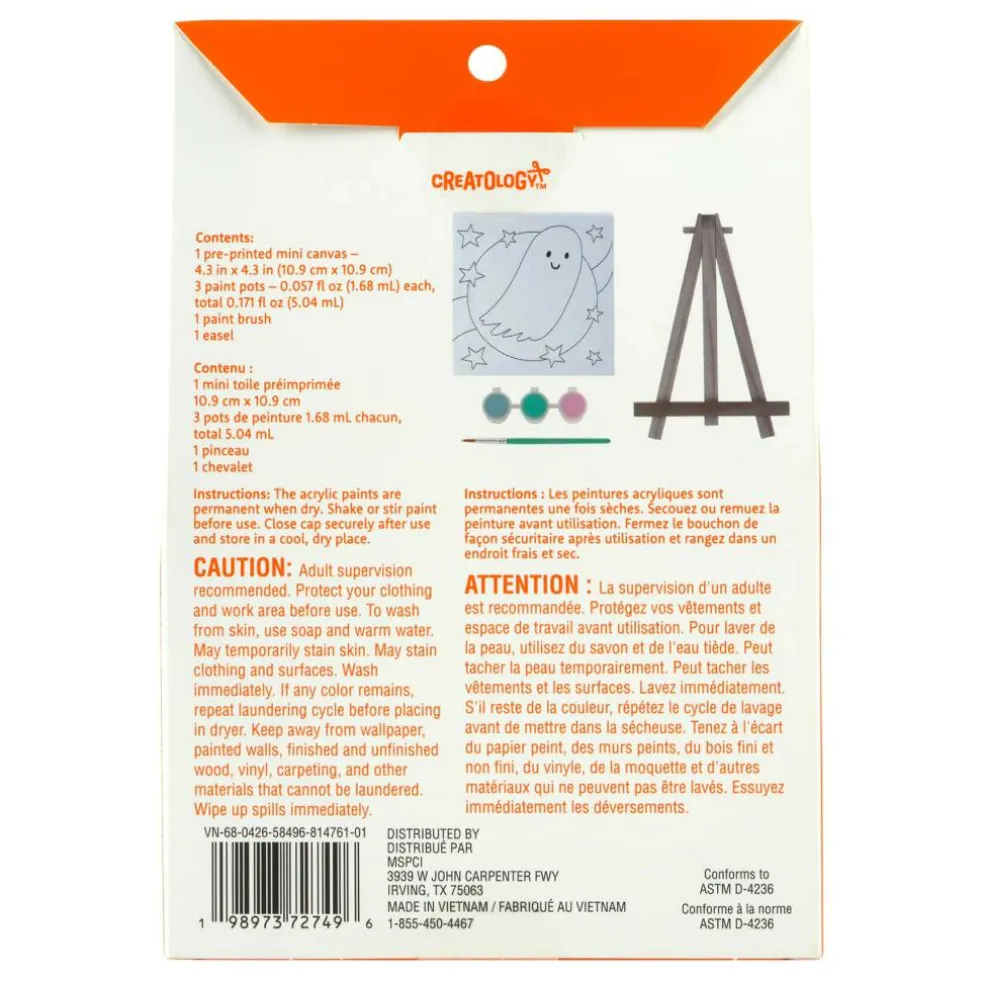 Halloween Color Your Own Ghost Mini Canvas Kit by Creatology™