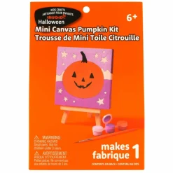 Halloween Color Your Own Jack-O'-Lantern Mini Canvas Kit by Creatology™