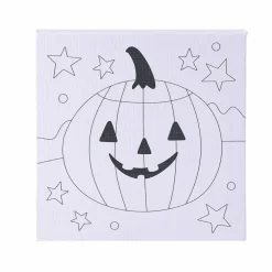 Halloween Color Your Own Jack-O'-Lantern Mini Canvas Kit by Creatology™
