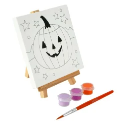 Halloween Color Your Own Jack-O'-Lantern Mini Canvas Kit by Creatology™
