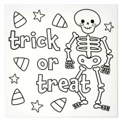 Halloween Color Your Own Skeleton Canvas Painting Kit by Creatology™