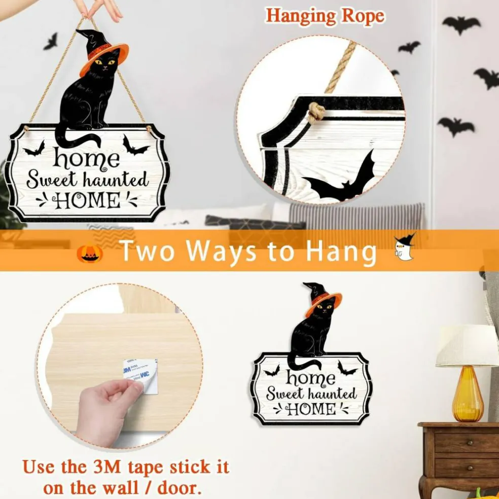 Halloween Decorations 3D Black Cat