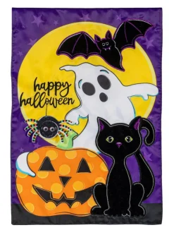 Halloween Friends 2 Sided Garden Flag