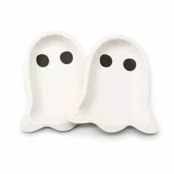 7" Halloween Ghost Paper Snack Plates, 10ct. by Celebrate It™