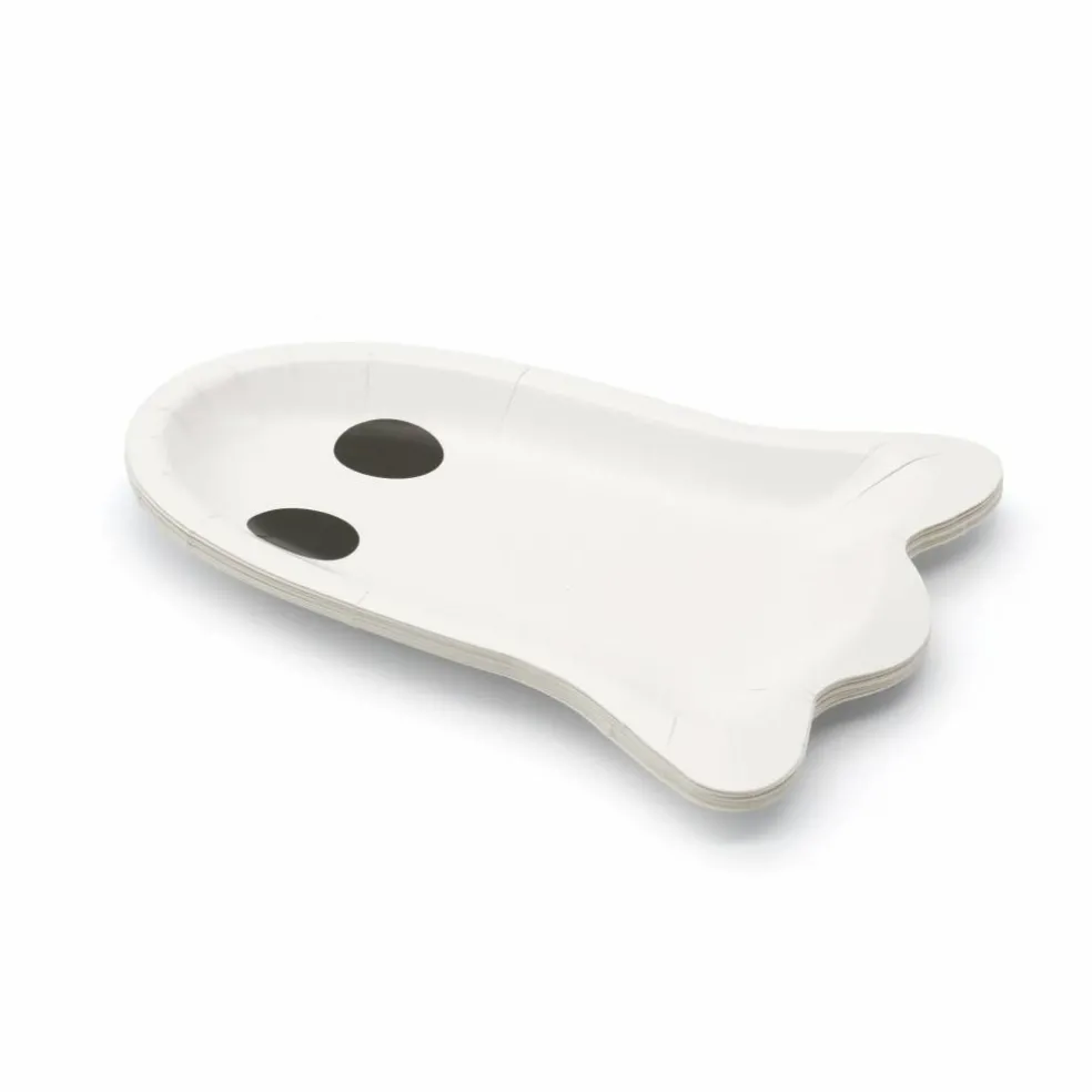7" Halloween Ghost Paper Snack Plates, 10ct. by Celebrate It™