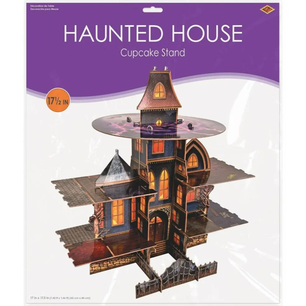 Halloween Haunted House Cupcake Stand