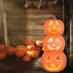 Halloween Haunted Living Light Up Jack-O-Lantern 18.11