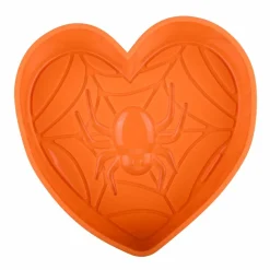 Halloween Heart & Spider Web Silicone Cake Mold by Makery™