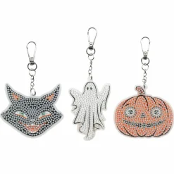 Halloween Icons Diamond Art Keychain Kit by Make Market®