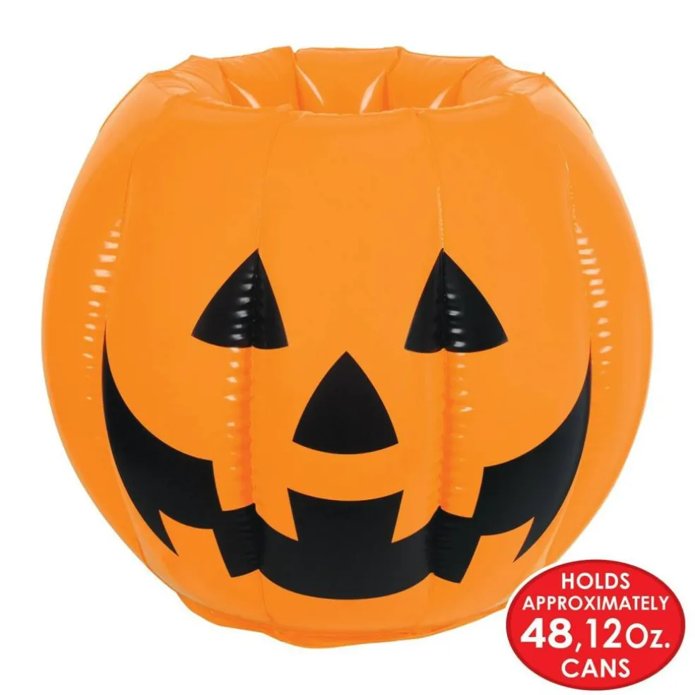 Halloween Inflatable Jack-O-Lantern Cooler