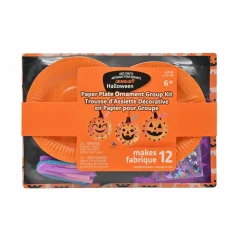 Halloween Jack-O'-Lantern Paper Plate Ornament Group Kit by Creatology™