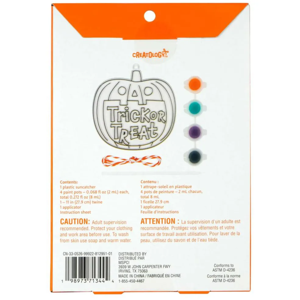 Halloween Jack-O'-Lantern Suncatcher Craft Kit by Creatology™