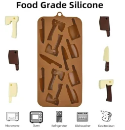 Halloween Knife & Cleaver Chocolate Silicone Mold