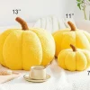 Halloween Pumpkin Plush Throw Pillow - 7.5 inches (Dark Green)
