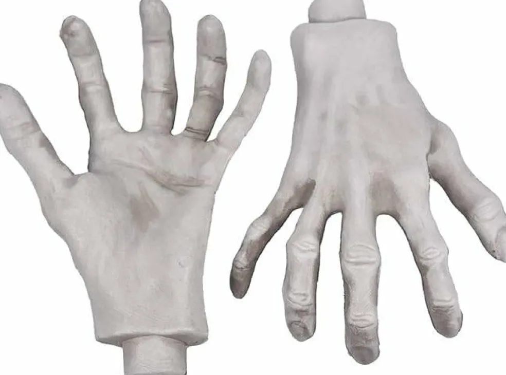Halloween Skeleton Hands – Realistic Life-Size Zombie Hands, 1 Pair