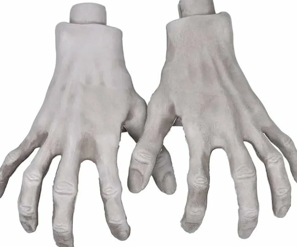 Halloween Skeleton Hands – Realistic Life-Size Zombie Hands, 1 Pair