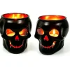 Halloween Skull Tealight Candle Holders (Set of 2)