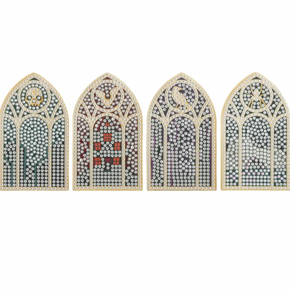 Halloween Stained Glass Window Diamond Art Magnet Kit by Make Market®