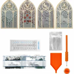 Halloween Stained Glass Window Diamond Art Magnet Kit by Make Market®