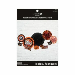 Halloween Trick Treat Paper Fan Kit by Celebrate It™