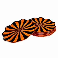 7.5" Halloween Vintage Plastic Snack Plates, 10ct. by Celebrate It™