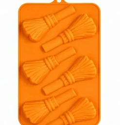 Halloween Witch Broom Silicone Chocolate Mold 6 Cavity