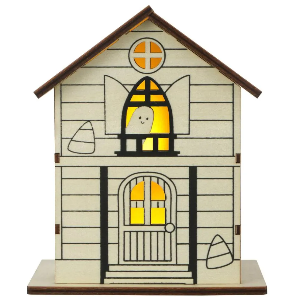 Halloween Wood Haunted House Kit by Creatology™