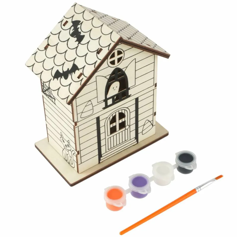 Halloween Wood Haunted House Kit by Creatology™