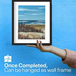 Hamptons Shore Painting4Real Art Paint by Video Kit for Adults – Learn to Paint Hamptons Shore with Video Tutorials – 9 Pieces Acrylic Paint Set for Adults – Perfect for Beginners Holiday Gift, Birthday for Art Lovers