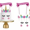 Handmade Unicorn Cake Topper - Cute Cupcake Decoration for Birthday Party