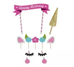 Handmade Unicorn Cake Topper - Cute Cupcake Decoration for Birthday Party