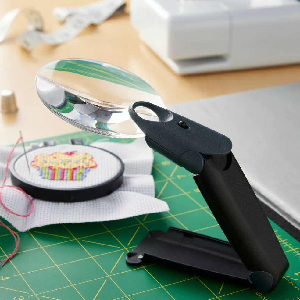 Hand & Stand Magnifier with LED by Loops & Threads®