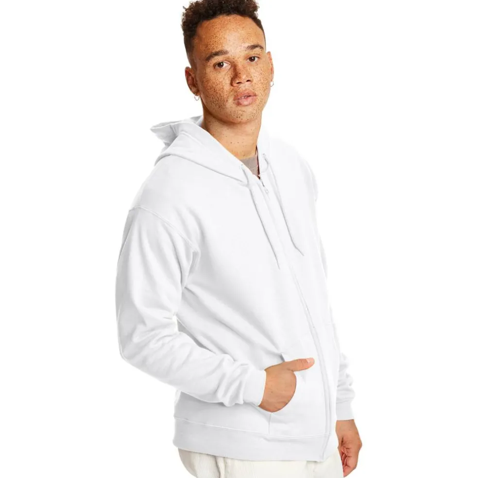 Hanes EcoSmart Fleece Full-Zip Men's Hoodie