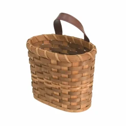 Hanging Chipwood Basket with Faux Leather Handle by Ashland®