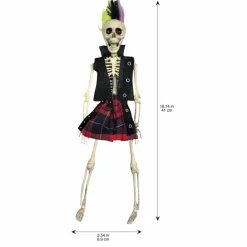 16" Hanging Punk Skeleton by Ashland®