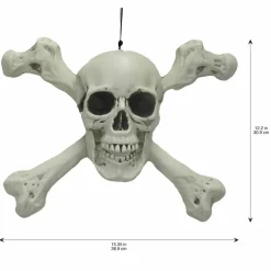 15" Hanging Skull & Crossbones by Ashland®