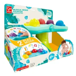 Hape Music Fountain Whale Bath Toy with 2 Play Modes, Battery Powered