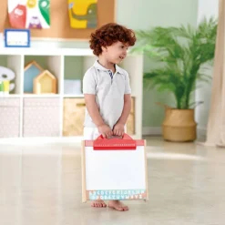 Hape Store & Go Easle Double-Sided Blackboard & Magnetic Whiteboard