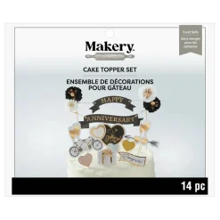 Happy Anniversary Cake Topper Set by Makery®