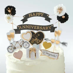 Happy Anniversary Cake Topper Set by Makery®