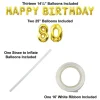 Happy Birthday Party 80th Balloon Streamer