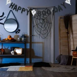 Happy Boo Day Banner Halloween Party Garland, Spooky Ghost Dripping Letter Banner Decorations for Halloween Birthday Party Supplies, Indoor Haunted House & Dessert Table Decor