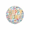 17" Happy Confetti Birthday Foil Balloon