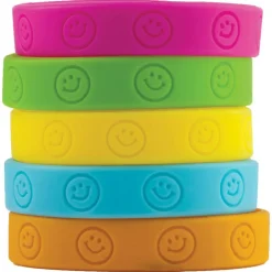 Happy Faces Wristbands, Pack of 10