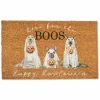 Happy Howloween Ghost Pups 30" x 18" Door Mat