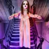 Haunted Hill Farm 3.92-ft Freestanding Musical Lighted Zombie Animatronic Halloween Prop